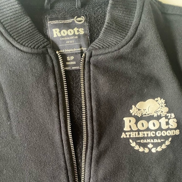 Roots - Varsity black and white jacket - Picture 5 of 5